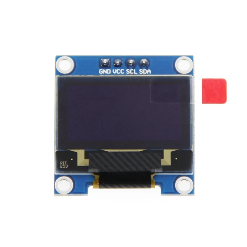 0,96 Дюймовый IIC I2C Последовательный GND 128X64 OLED LCD Светодиодный Дисплейный Модуль SSD1306 для Arduino Kit Синий Дисплей Изображение 0