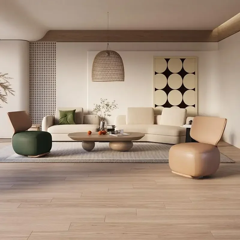 Диван-кресло Nordic Light Luxury Cabin для отдыха в современном минималистичном стиле с низким табуретом На Балконе для отдыха Mueblesa Мебель для гостиной Изображение 0