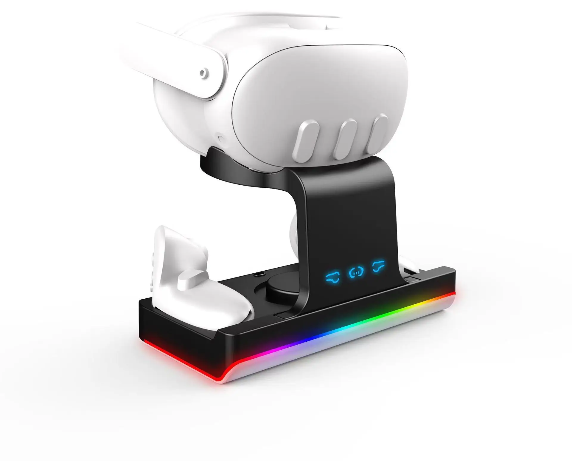 Для зарядной станции Meta Quest 3, магнитного зарядного устройства VR Grip белого цвета Изображение 0