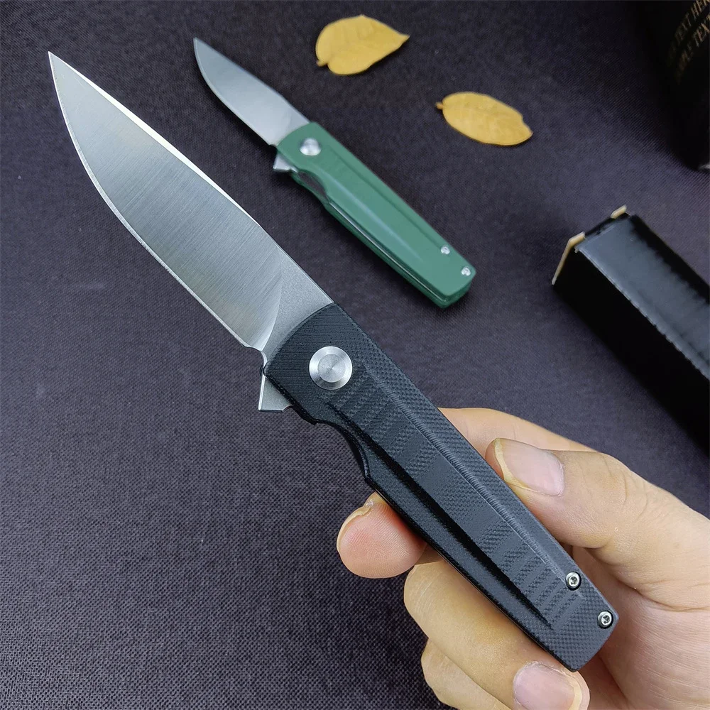 Карманный нож EDC с ручкой G10, Фруктовый нож, Портативный нож для чистки овощей для кемпинга, пеших прогулок, охоты Изображение 0