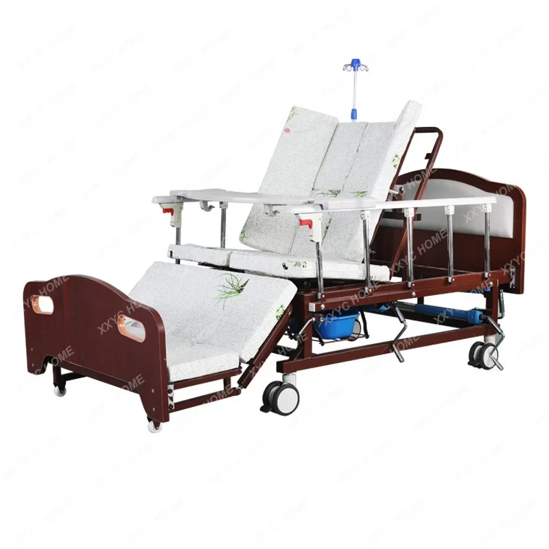 Кровать для кормления из массива дерева в доме престарелых, в больнице, для пожилых парализованных пациентов, терапевтическая кровать, ручная кровать для кормления из массива дерева Изображение 0