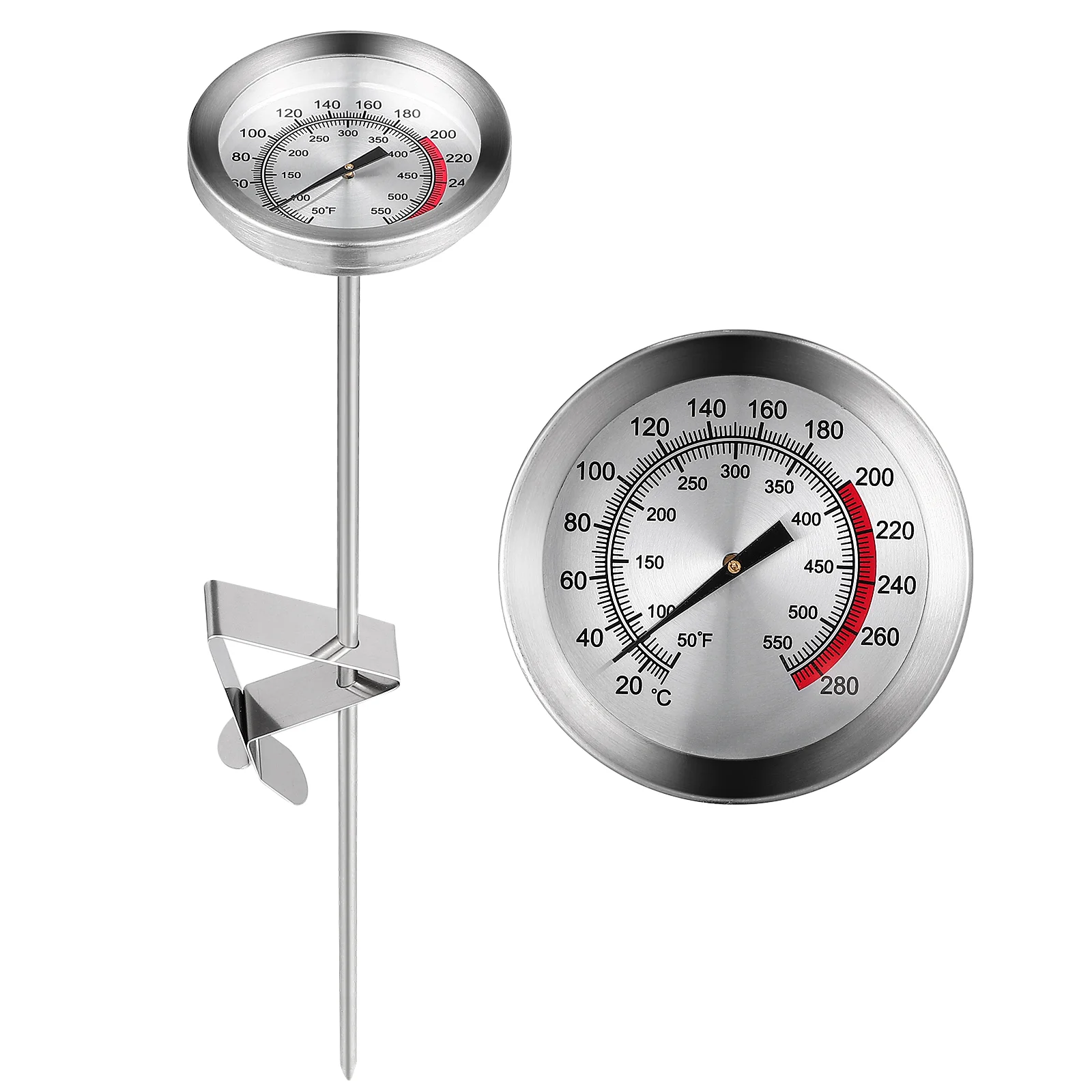 Кулинарный Термометр Кухонный Термометр для Мяса, считывающий Показания Термометра, Зонд Из Нержавеющей Стали, Термометр Для жарки Индейки, Термометр Изображение 0