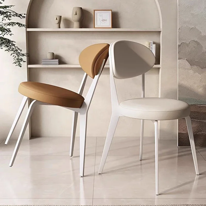 Обеденные стулья с садовой подушкой, Гостиная, Офис, Милое Скандинавское кресло для взрослых, Минималистичная Дизайнерская мебель для гостиной Mueble Metalico Изображение 0