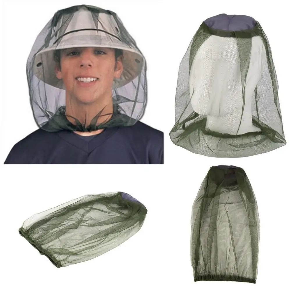 1 ~ 5ШТ Рыбалка на открытом воздухе, шляпа от комаров, Рыболовная шляпа, сетка от насекомых, Сетчатая защита для лица, походные шляпы, рыбалка Изображение 1