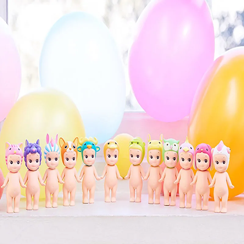 Sonny Angel Animal Series 3 2018, Серия разных цветов, Кукла для украшения автомобиля, детская игрушка, коробка с сюрпризом, Кукольное украшение. Изображение 1