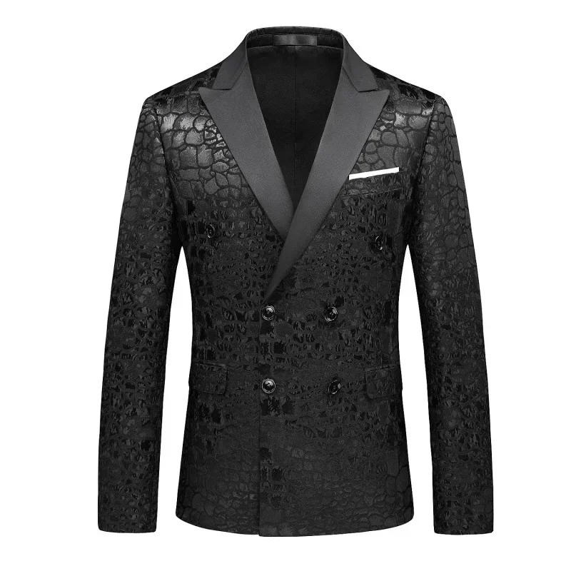 Весенне-осенний мужской модный профессиональный костюм большого размера 2023, однобортное пальто Изображение 1