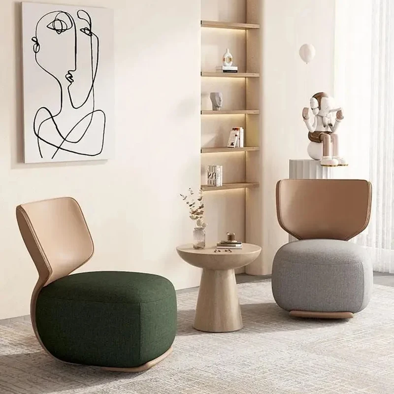 Диван-кресло Nordic Light Luxury Cabin для отдыха в современном минималистичном стиле с низким табуретом На Балконе для отдыха Mueblesa Мебель для гостиной Изображение 1
