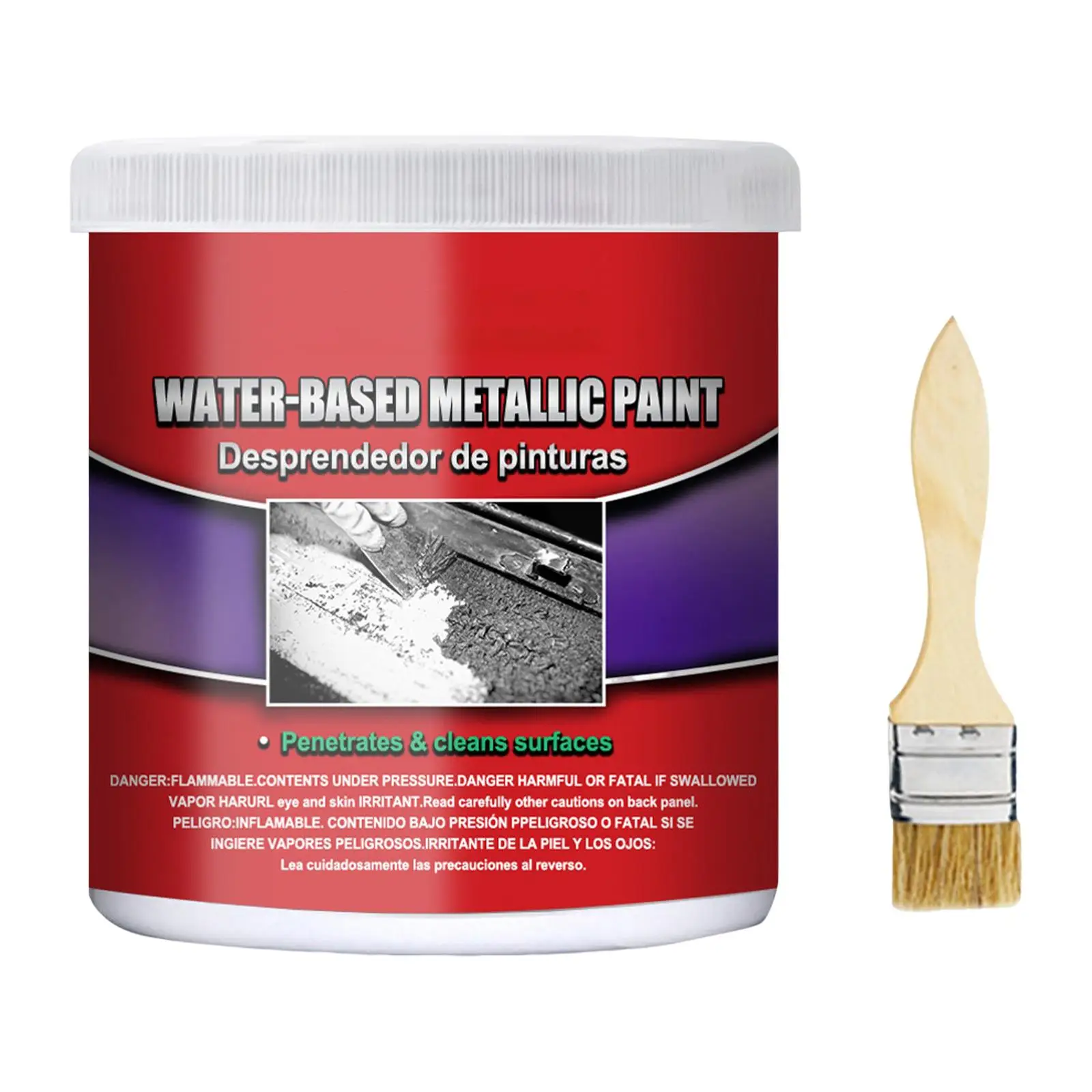Краска для удаления ржавчины с металла, автомобильная металлическая краска для автомобильных авиационных мусорных баков Изображение 1
