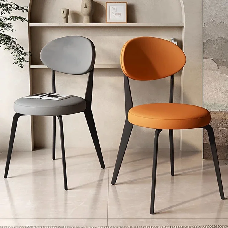 Обеденные стулья с садовой подушкой, Гостиная, Офис, Милое Скандинавское кресло для взрослых, Минималистичная Дизайнерская мебель для гостиной Mueble Metalico Изображение 1