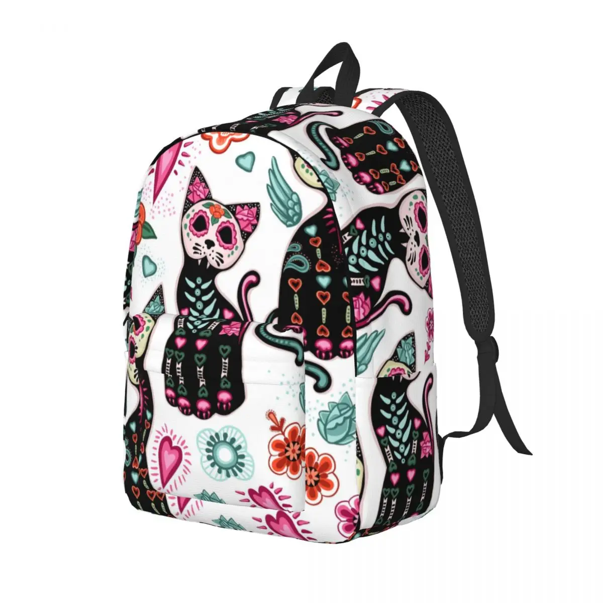 Студенческая сумка, рюкзак с мексиканскими кошками, легкий рюкзак для родителей и детей, сумка для ноутбука для пары Изображение 1