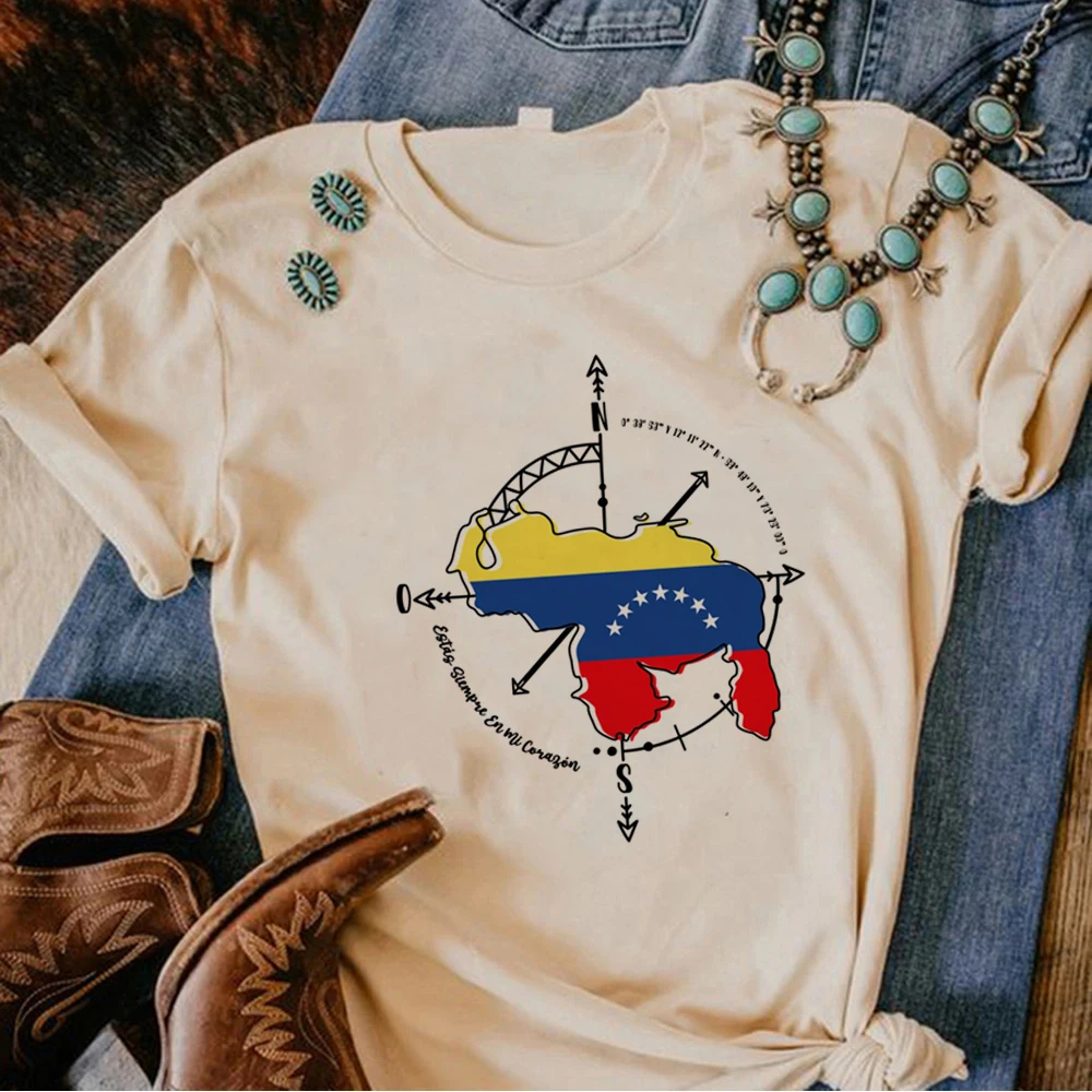 Венесуэла футболка женская манга футболки девушка манга Японская графическая одежда Изображение 2