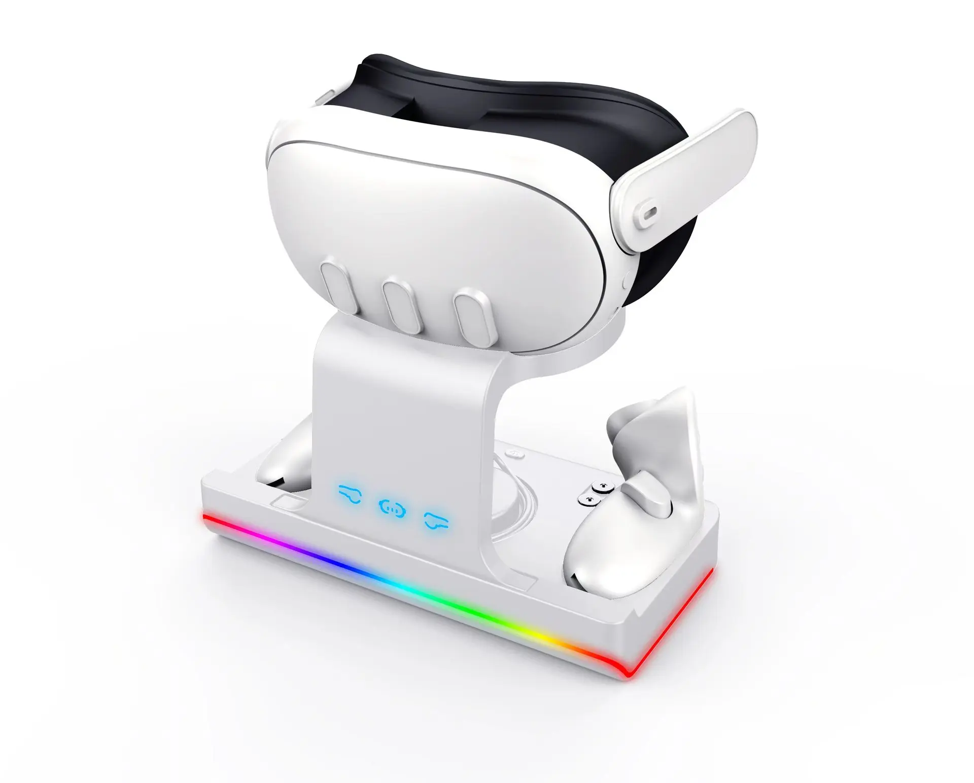Для зарядной станции Meta Quest 3, магнитного зарядного устройства VR Grip белого цвета Изображение 2