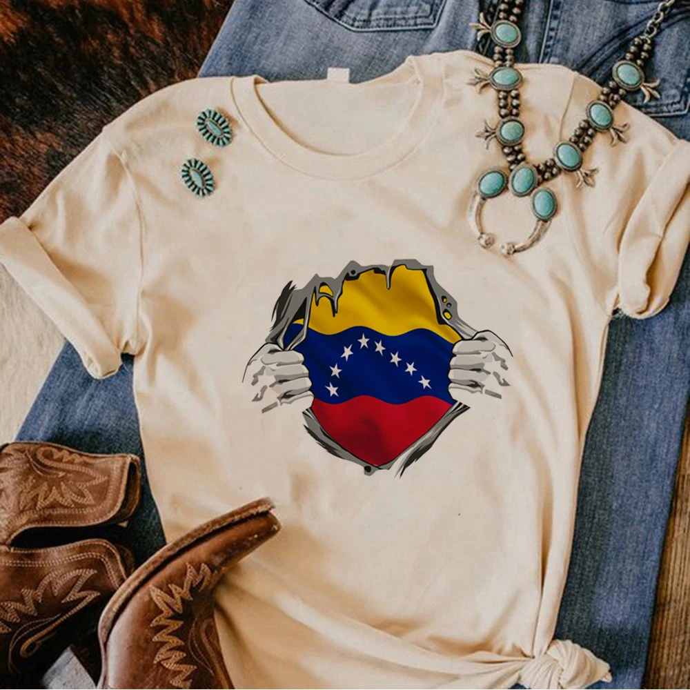 Венесуэла футболка женская манга футболки девушка манга Японская графическая одежда Изображение 3