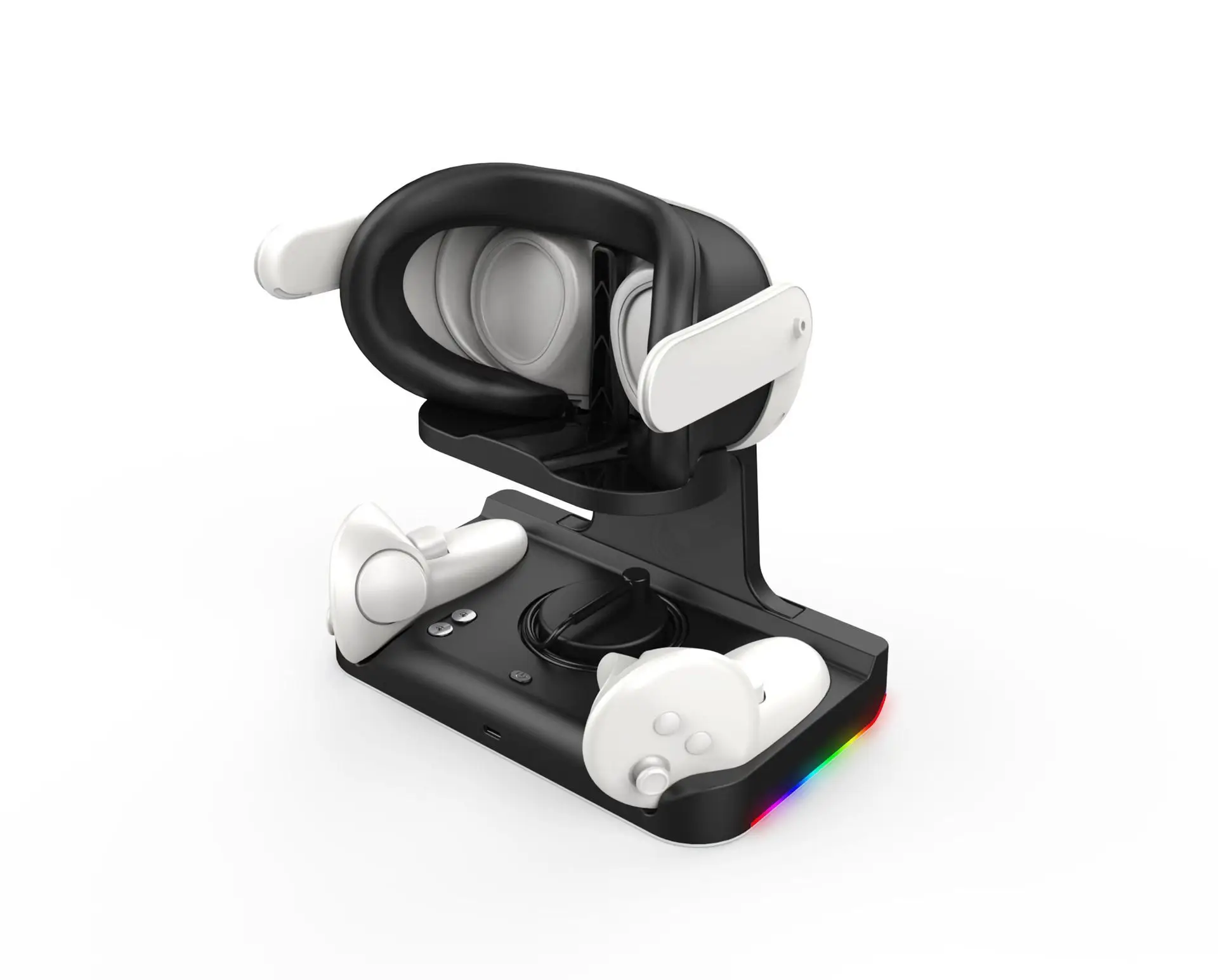 Для зарядной станции Meta Quest 3, магнитного зарядного устройства VR Grip белого цвета Изображение 3