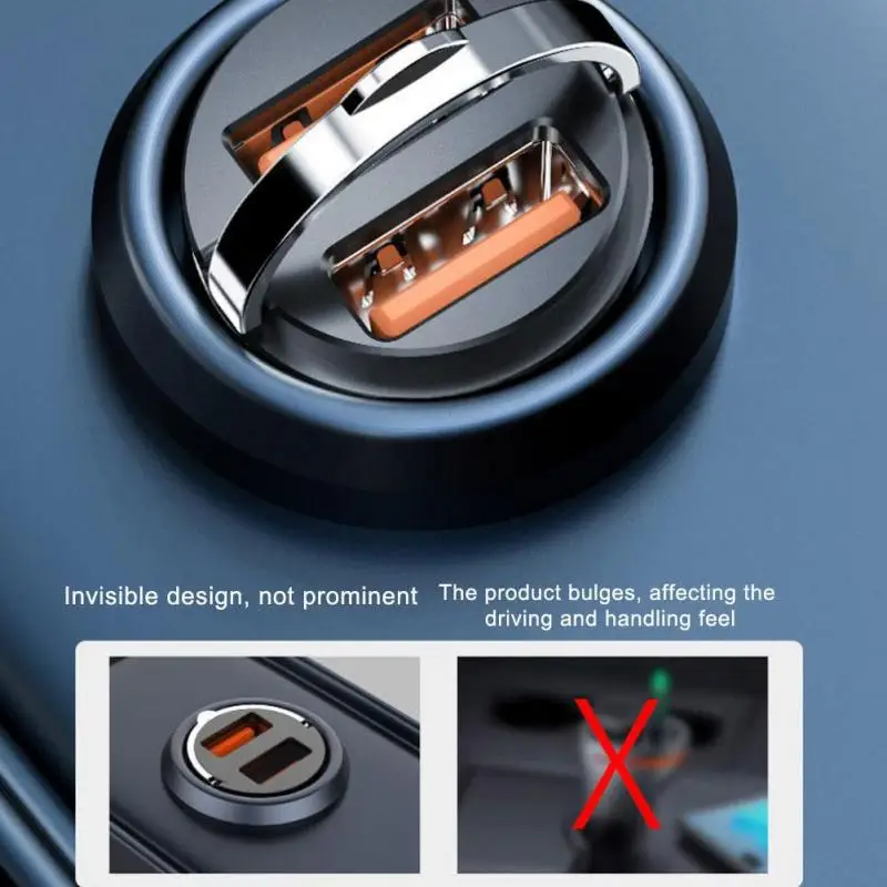 1 ~ 5ШТ 100 Вт Автомобильное USB-зарядное устройство Super Charge USB-A, USB-C, адаптер прикуривателя, зарядное устройство для телефона Изображение 4
