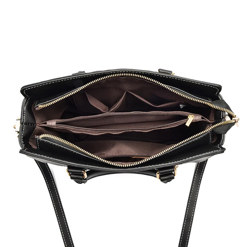 2022 Модные женские сумки с мягким тиснением, высококачественная сумка из искусственной кожи для женщин, сумки для матери, женская сумка через плечо Изображение 4
