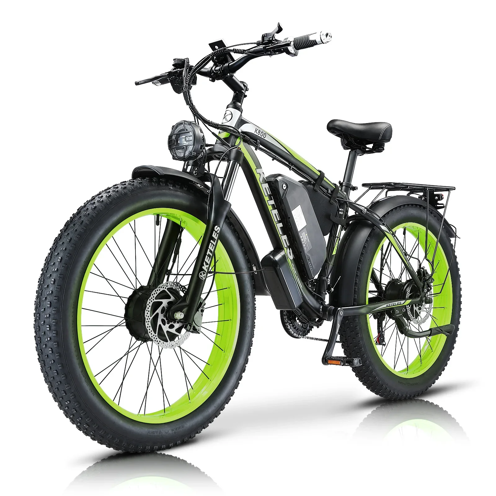 2024 Новая модель 1500 Вт Мотор 48V20AH аккумулятор 26-дюймовые толстые шины, гидравлические тормоза Горный электрический велосипед для бездорожья и снега Изображение 5