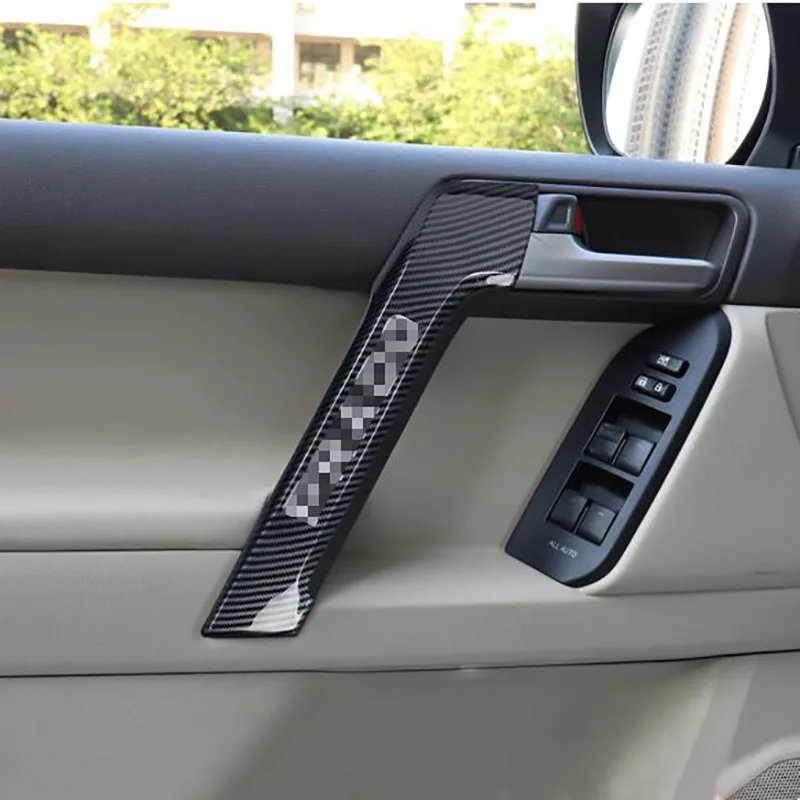Замена Ручки Внутренней Двери Автомобиля Для Toyota Land Cruiser Prado FJ150 150 2010-2019 гг. Внутренняя Дверная Ручка Со Светодиодной Подсветкой Изображение 5